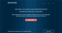 Desktop Screenshot of estimize.com